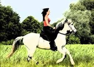 Женщина на лошади
