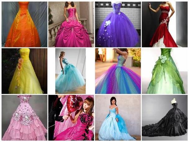 Невесты в разноцветных платьях
