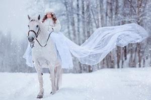 Девочка на белом коне