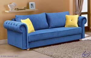 Синий диван